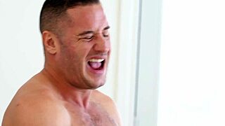 How does muscle stud Danny Mountain tease before fucking Mazzy Grace?