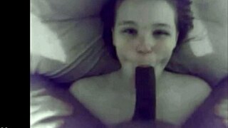 My Bully Stuffing My Girlfriend's Mouth With His Huge Black Dick.