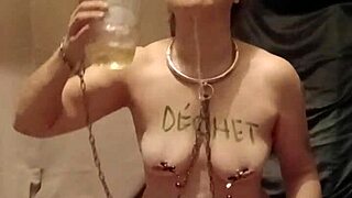 2025 04 19 Esclave F Autoseance Uro Insultes Masurbation, Bound And Humiliated In Her Own Home.