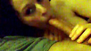 Amateur Couple's Second Homemade Blowjob With Big Cock