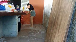 Short Maid Grabs My Cock And Fucks Me Hard!