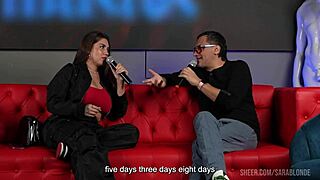 I Fuck Big Dick Fan On Live Tv In Front Of Cuckold Boyfriend Sara Blonde