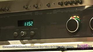 Raquel cooks naked in the kitchen, her big tits bouncing freely!