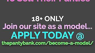 Barely legal pale teen with puffy nipples masturbates and cums with sweetest moans 😍 the panty bank!