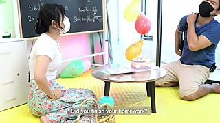 tuition teacher hardcore teach her lessons to student