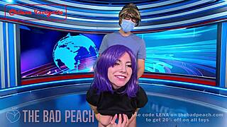 infomercial presenter tests sex toy live in trailer