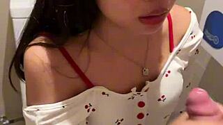 An 18-Year-Old Asian Girl Sucked Me in the Public Restroom