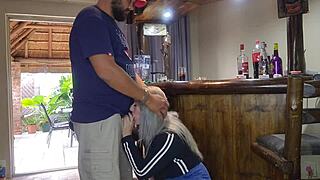 Cute Blonde Lifts Skirt For Quick Cheat Fuck In Gym!
