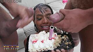 Can sweet teen Brittany Taylor handle being assfucked by five guys on her birthday?