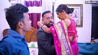 husband shares his innocent wife with his friend full threesome movie