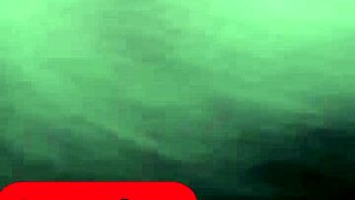 Amosinas chats with a friend in the airport bathroom