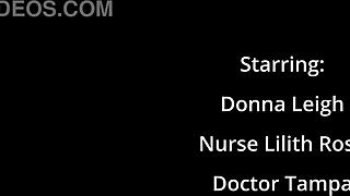 Freshman, get your mandatory Hitachi orgasm from the nurse right now - Donna Leigh