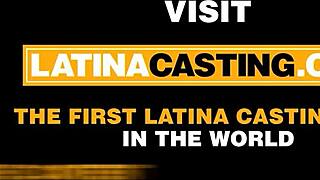 Shy skinny black Latina first time anal at amateur casting?