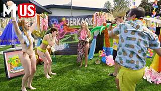 Jerkaoke Summertime Orgy - Featuring Madison Morgan, Rosalyn Sphinx, And More