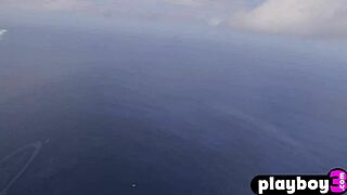 i saw perfect big tits blonde lesbian flying naked