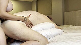 Does This Mexican Latina Trans Girl Fuck A Chubby Guy Bareback And Cum On His Ass?