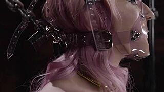 Whipping alt pale slave ass in dungeon.