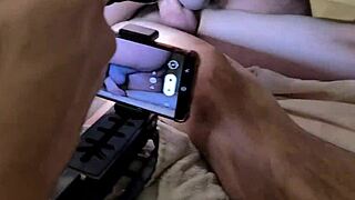 Behind scenes recording with 18 mulata getting fucked and cum in mouth