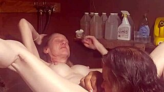 eating and fucking on the washing machine again