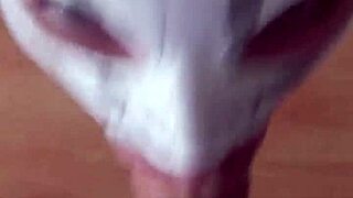 My sex doll vilja in a skin-tight zentai suit gagging on my cock