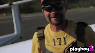i saw perfect big tits blonde lesbian flying naked