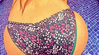 Latina Milf With Big Ass Gets Hard Cock From Stranger In Public Pool