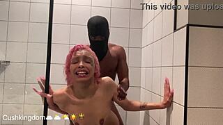 Michikomalandro Sucks Big Black Cock Then Gets Anal Fucked In The Shower