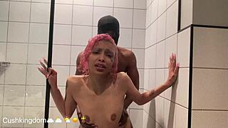 Michikomalandro Sucks Big Black Cock Then Gets Anal Fucked In The Shower