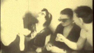 Vintage Very Old Grannies Feeling Horny in Antique Group Threesome