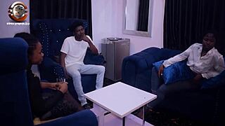 hot sex between a couple and cute african teen 18+ 😍