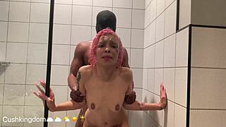Michikomalandro Sucks Big Black Cock Then Gets Anal Fucked In The Shower