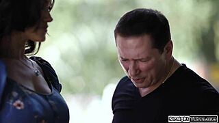 stepdaughter is analed by stepdads cock and stepmoms strapon