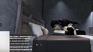 roblox bunny-girl hops on my cock until she gets filled up