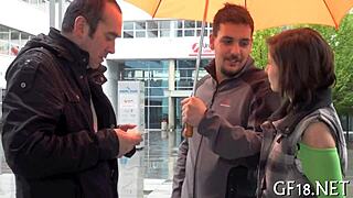 boyfriend sells his sweet-looking legal age teen