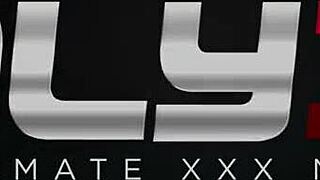 Beautiful Eva Angelina In Glasses Gets A Threesome Treat!