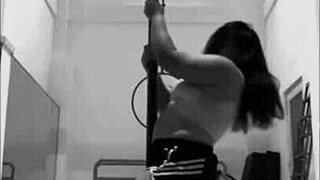 Pinay Pole Dancing With Heels And Aerial Hoops