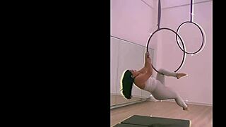 Pinay Pole Dancing With Heels And Aerial Hoops