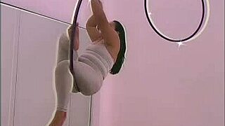 Pinay Pole Dancing With Heels And Aerial Hoops