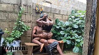 Best threesome with two best friends under the rain with a cum on my face