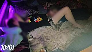 We had passionate sex on a squeaky, illuminated hotel bed