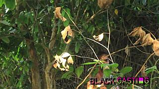 Lucky farmer catches petite tiny teen and fucks her to orgasm on the ranch