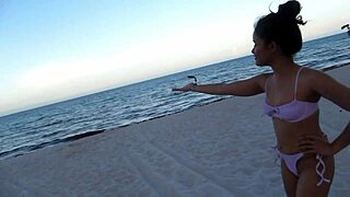 18yo teen interracial threesome with latina and tiny filipina on south beach airbnb shoot miami bts ft violet rae and sarah lace