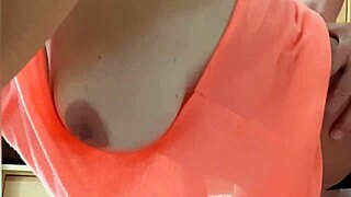 Athletic Girl Warms Up Neighbor After Gym