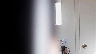 Big boobs blonde changing clothes in room