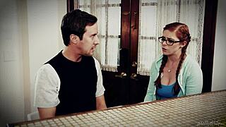 Penny Pax endures intense double penetration for cash in hardcore threesome with big cocks and strapon.