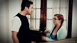 Penny Pax endures intense double penetration for cash in hardcore threesome with big cocks and strapon.