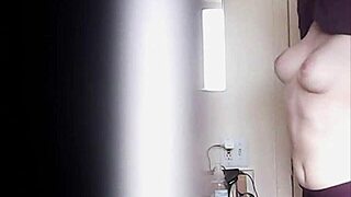 Big boobs blonde changing clothes in room