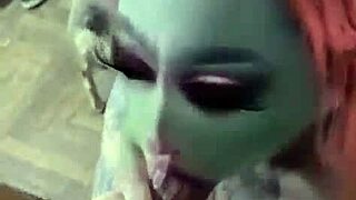 I love sluty alien sucking dick deepthroat