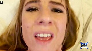 tara ashley rides lucky miles long while staring at the camera