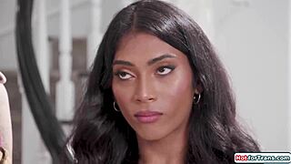 Stepdad spends time with asian trans stepdaughter and her friend in a family setting